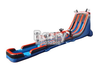 2 Parts Dual Lane Giant Inflatable Water Slide Slip And Slide With Pool For Sale  BY-SNS-062